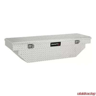 TrailFX Crsovr Angled Sgl Lid Dia Tread Bright Pol Alum 63x19.25x13.5 W/Tray - 110631